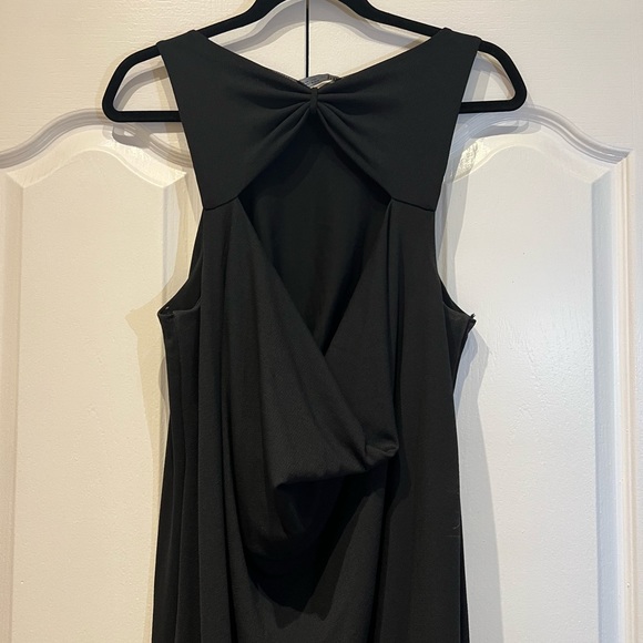 ZARA Long Pleated Dress Black - Picture 7 of 8